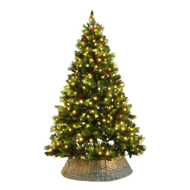 Christmas 1.8/2 Meters Pine Needles Mixed Leaf Christmas Tree Set Decoration Shopping Mall Hotel Large Ornament