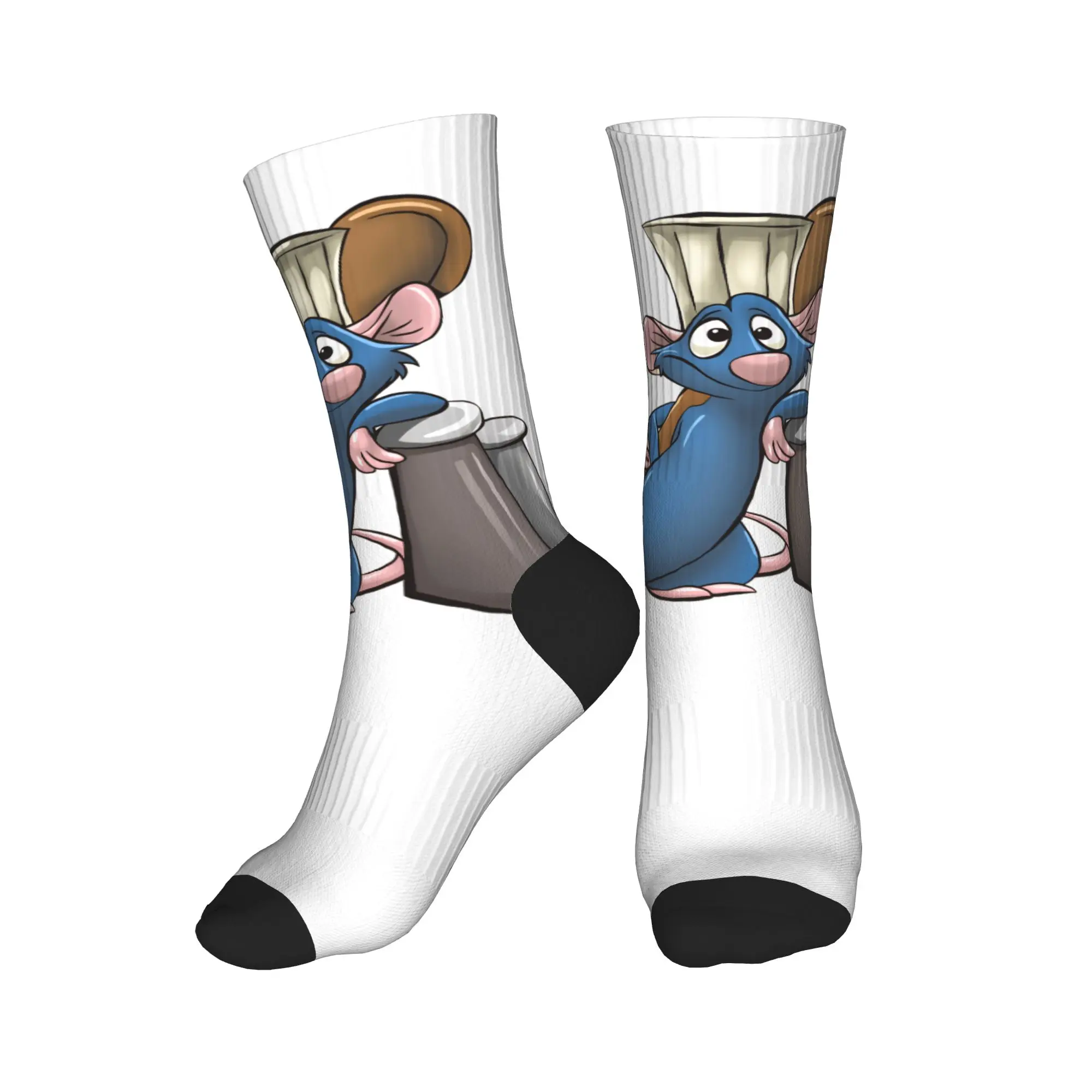 Women Men Socks Ratatouille  Stockings Non-Slip Medium Soft Socks Autumn Trendy Graphic Climbing Socks