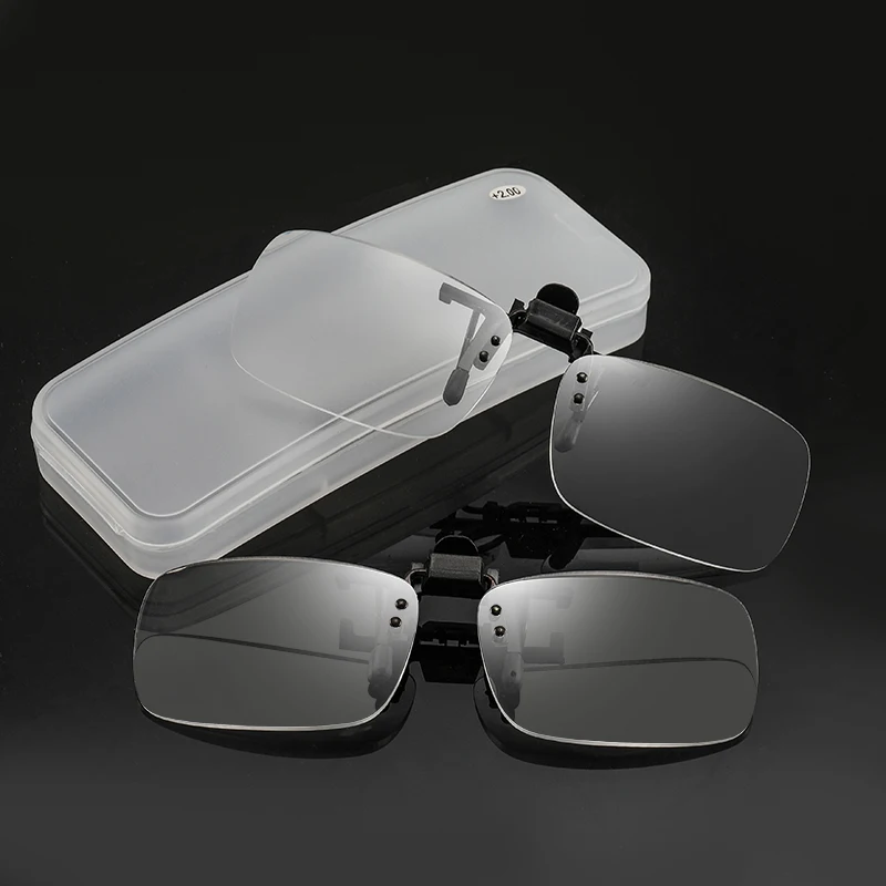 IENJOY Clip On okulary do czytania lupa kobiety mężczyźni przenośne okulary do starczowzroczności klipsy soczewki +1.0,+1.5,+2.0,+2.5,+3.0