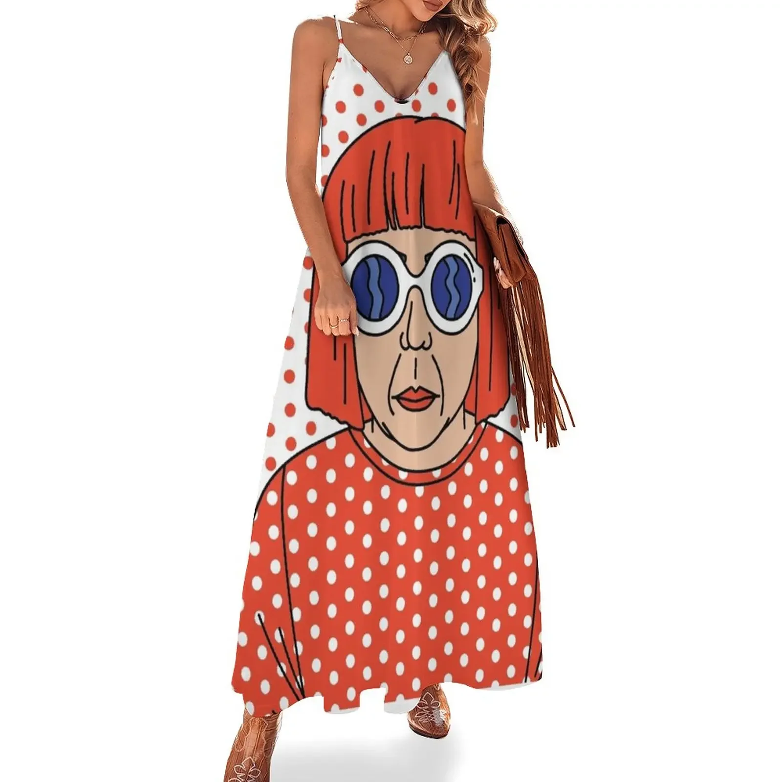 

Kusama Eyeglass Sleeveless Dress Woman clothing Dance dresses