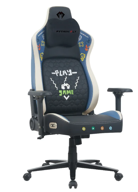 Cadeira Gamer/De Escritório Ergonômica, com função de massagem,Almofada de Cabeça Magnética, Apoio Lombar Pneumático com Massage