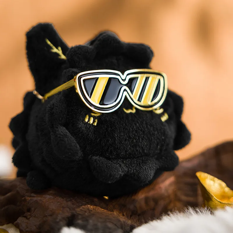 

9cm Luxury Raccoon Cat Plush Pendant Cute Chinese Style Animal Doll Kawaii Bag Charm Decoration Gift For Kids And Adults