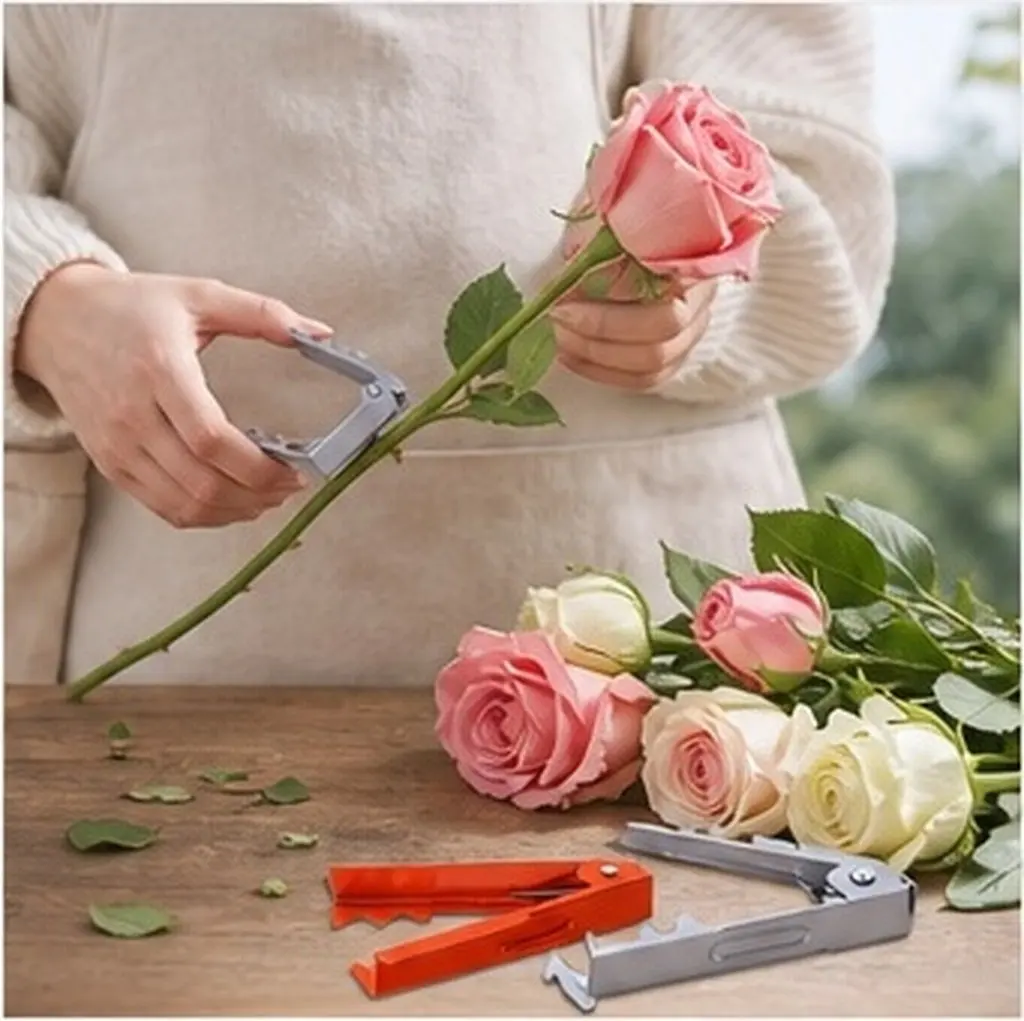 2Pcs Thorn Remover Tool for Roses Garden Flower Arranging Floral Design DIY Bouquet Making Leaf and Stripping Gardening
