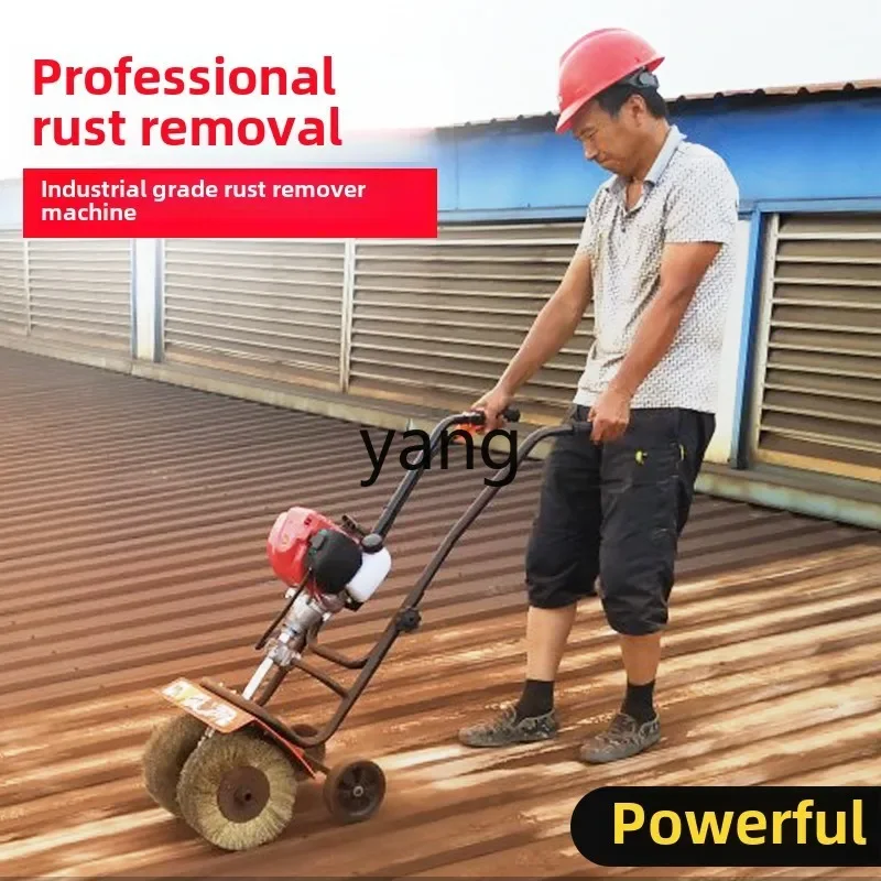 

LTT hand push rust removal machine iron steel plate steel structure color steel tile refurbishment grinding machine