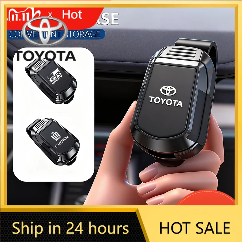 

Car Stickers Fot Toyota 2026 New Car Sun Visor Glasses Clip Sunglasses Storage Bracket For Toyota Corolla Yaris Aygo Prius Camry