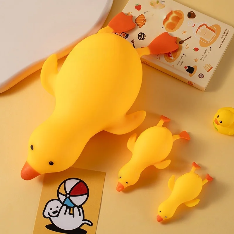 Stressabbau-Spielzeug Riesige Quetsch-Ente Stressball Fidget-Spielzeug Schreibtisch-Quetschspielzeug für Freunde Weihnachtsgeschenk