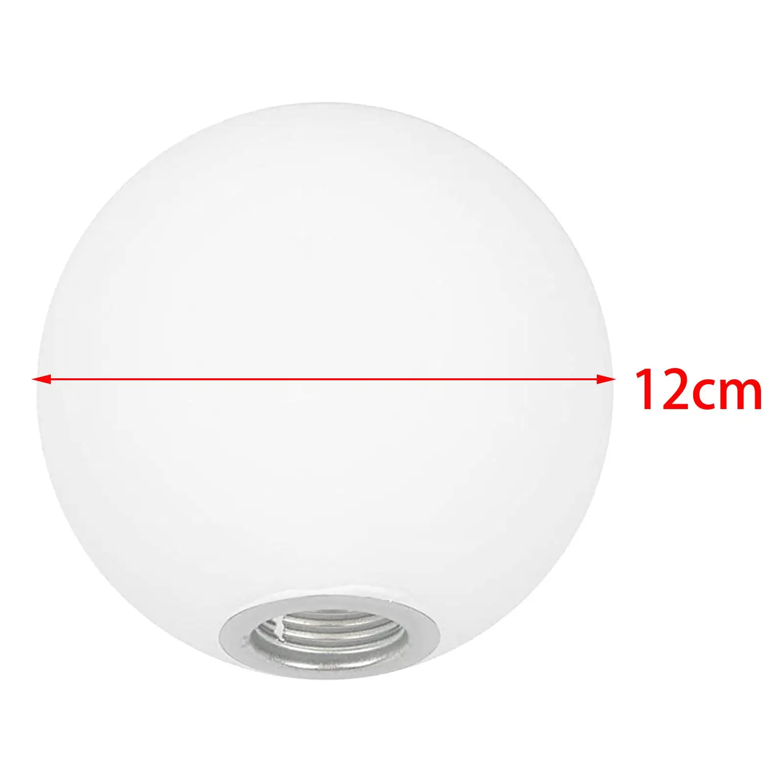 2x유리 볼 램프 갓 대학 욕실용 드레서 라이트 커버 교체 12cm
