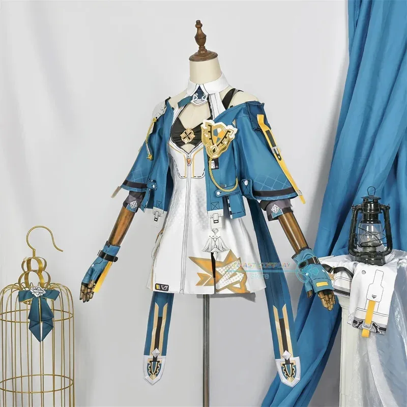 بيانكا أاتاجينا تأثيري حلي لعبة هونكاي تأثير 3rd تأثيري الدعائم اكسسوارات بيانكا أاتاجينا زي شعر مستعار ملابس عيد الميلاد