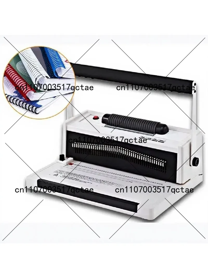 46 Holes Adjustable A4 Size Manual Binding Machine, Single Coil Spiral Plastic Wire Binder for Calendars