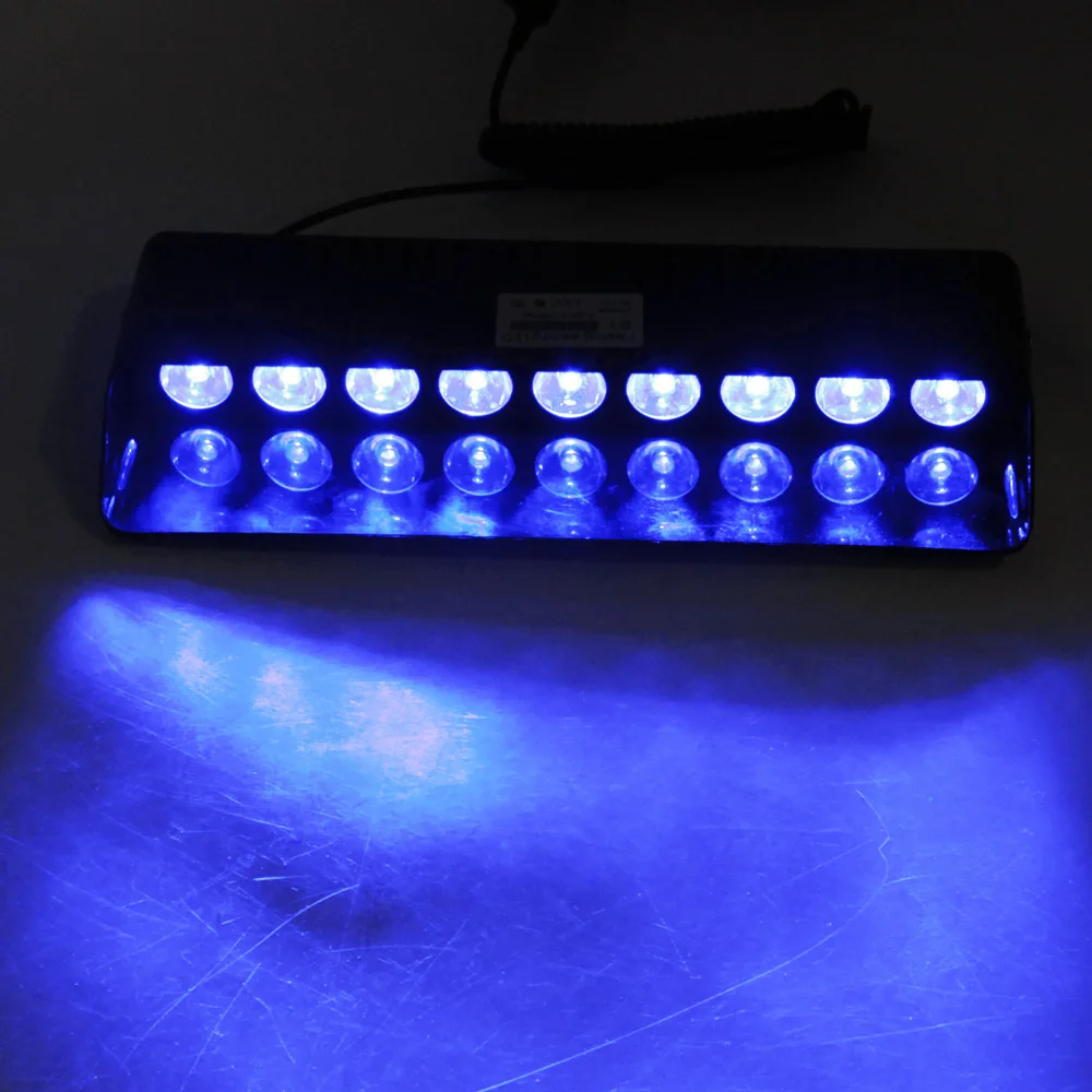 S1 Strobe Flash Light Dashboard Emergency Light Car LED Red/Blue Amber/White Signal Viper  Flashing windshield Warning Light 12v