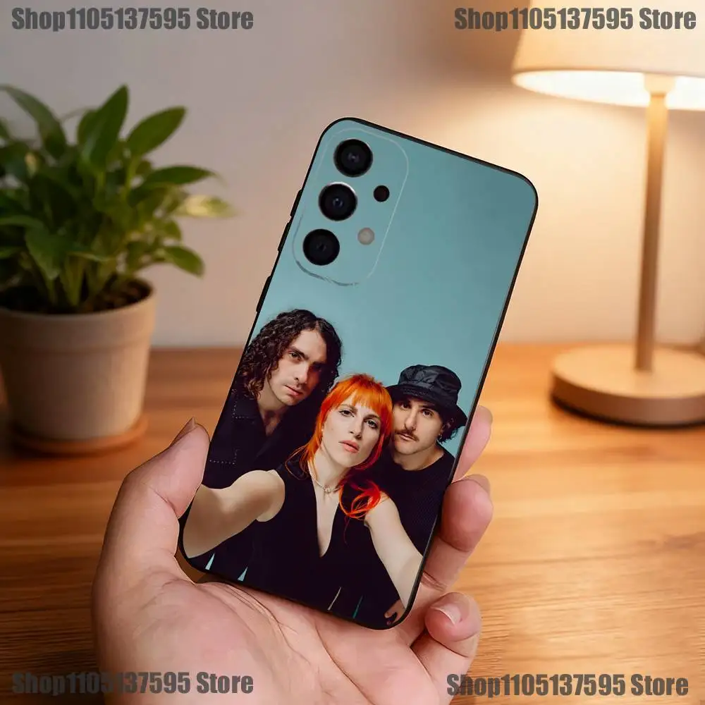 Custodia per telefono Hot Band P-ParamoreS per Samsung S25, S24, S21, S22, S23, S30, Ultra, S20, Plus, Fe, Lite, 5G Cover nera