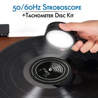 Nobsound 50/60Hz luz estroboscópica de velocidad + disco tacómetro para tocadiscos LP registros accesorios para reproductor de fonógrafo
