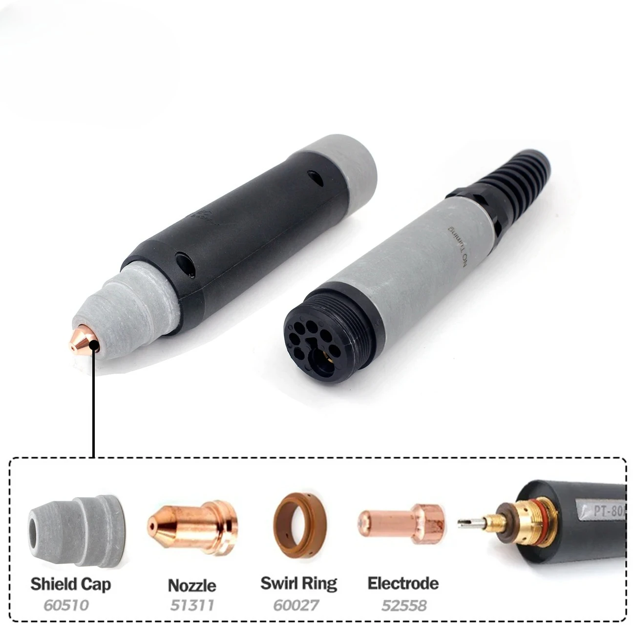 09810 PTM-80 IPTM-80 PT80 PT-80 Plasma Cutting Vertial Torch Head 180 Degree Machine Torch Body CNC Pencil Type