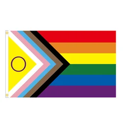 Bandiera arcobaleno 90x150 LGBT Rainbow Gay Flags Hanging Flag per la decorazione bisessuale Pride