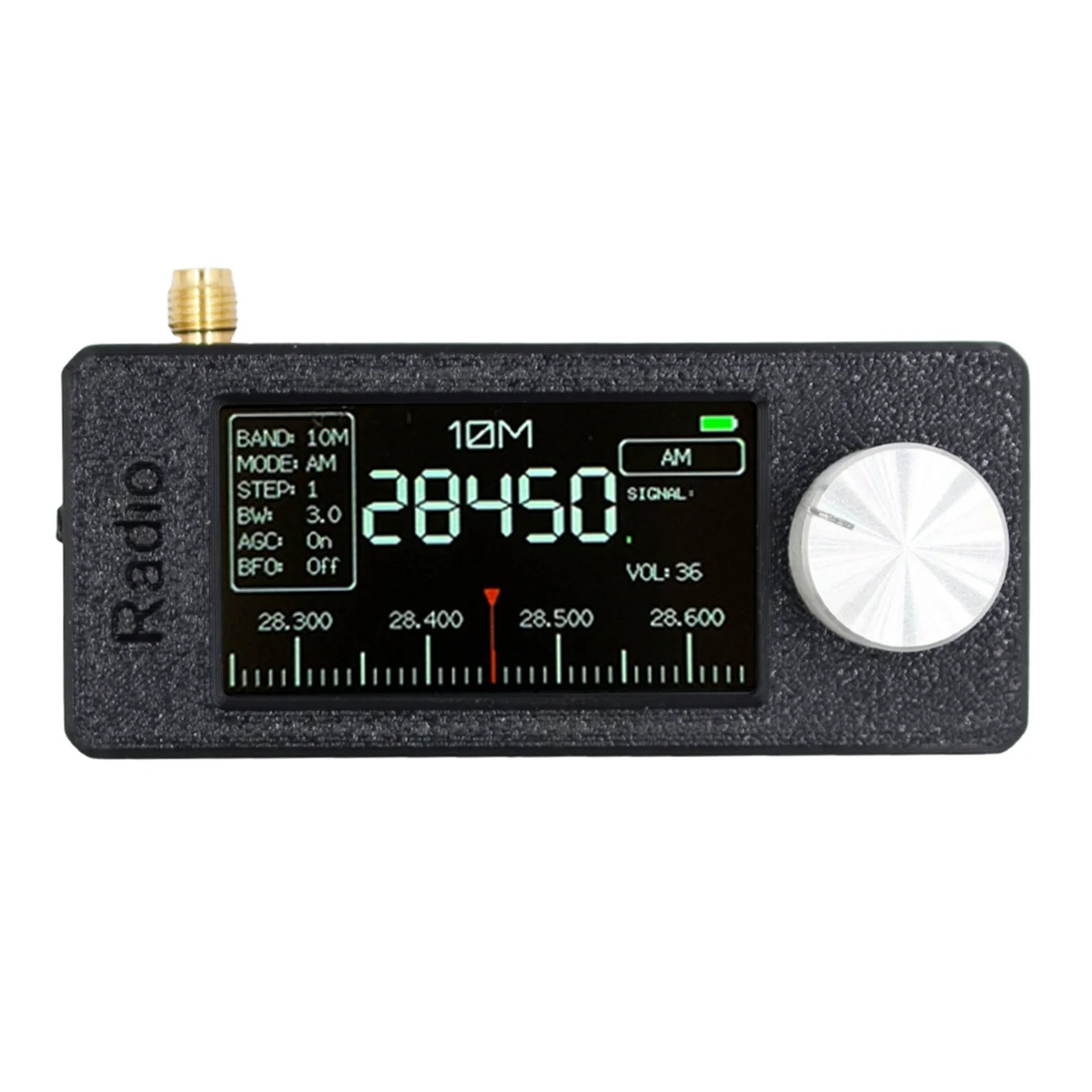 ABJZ SI4732 استقبال راديو صغير 10 كيلو هرتز-180 ميجا هرتز راديو محمول + حلقة هوائي كيت AM FM راديو HF SW MW VHF راديو SI4732 صغير