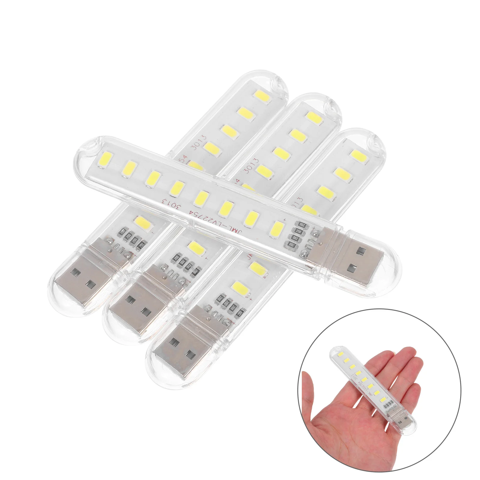 4 قطعة مصباح Led USB صغير 8-Led ضوء الليل لأجهزة الكمبيوتر المحمول بجانب السرير سطح المكتب القراءة الإضاءة الزخرفية مكتب المنزل الطرف