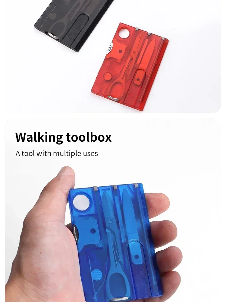 Multifunktionales Schweizer Armee-Kartenwerkzeug-Set für Outdoor-Camping, Tragbares Überlebenswerkzeug für Outdoor-Aktivitäten – Detail 6