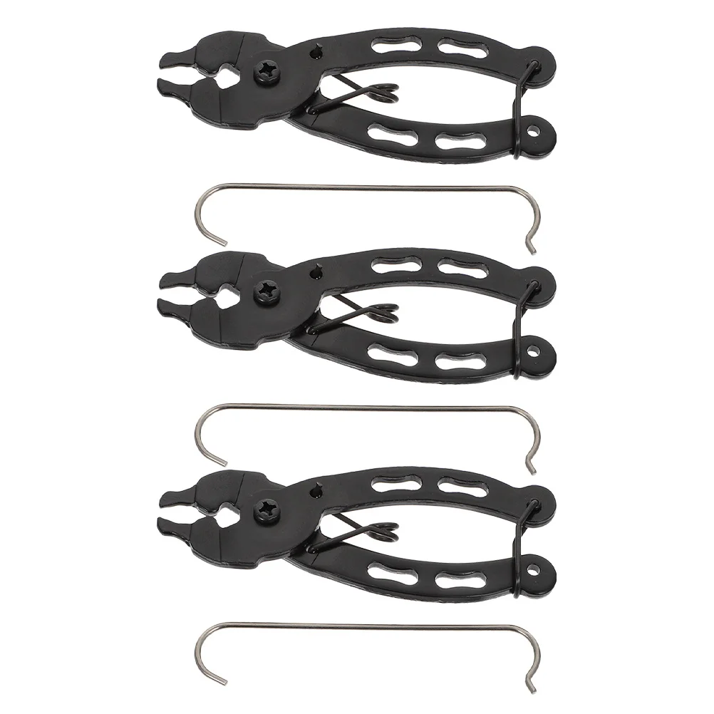 

3 set Bike Chain Tool Set Quick Link Opener Remover Pliers Durable Repair Kit For Bicycle Chain Maintenance Black