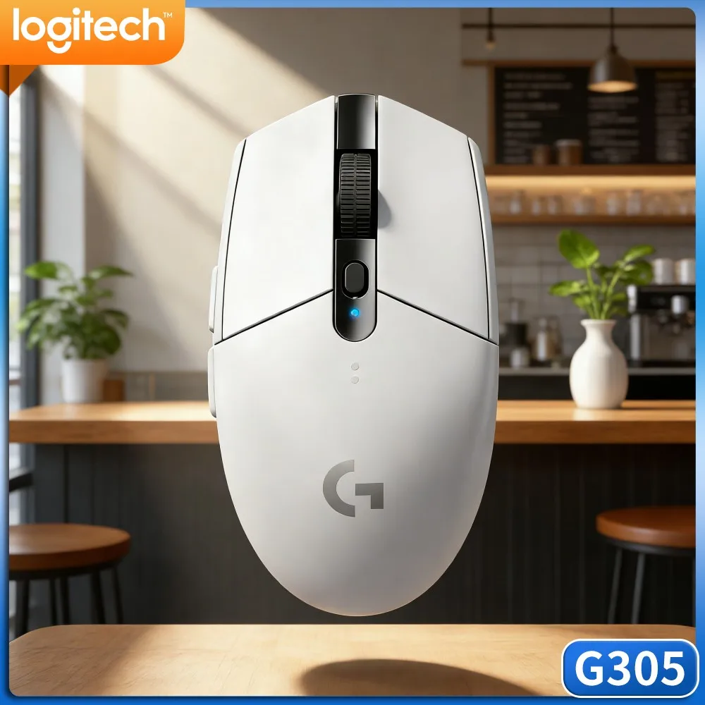 G305 Logitech PC Mac Normal Gaming Mouse,LIGHTSPEED,HERO 12000 DPI,6 Remappable Buttons,250H Battery Endurance Fit Users