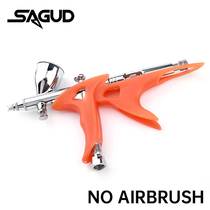 SAGUD Airbrush Holder Accessories Portable Plastic Airbrush Stand Black/Green/Orange for Dual-Action Air Brush Holder Accessory