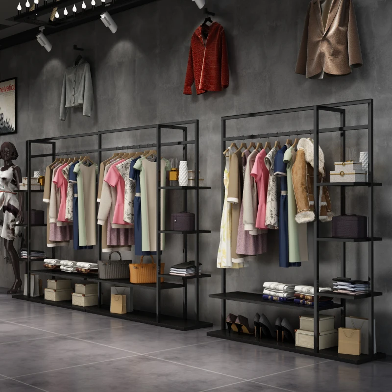 

Clothing display rack Children's clothing Floor-to-ceiling hanger Floor-to-ceiling clothes Wrought iron display