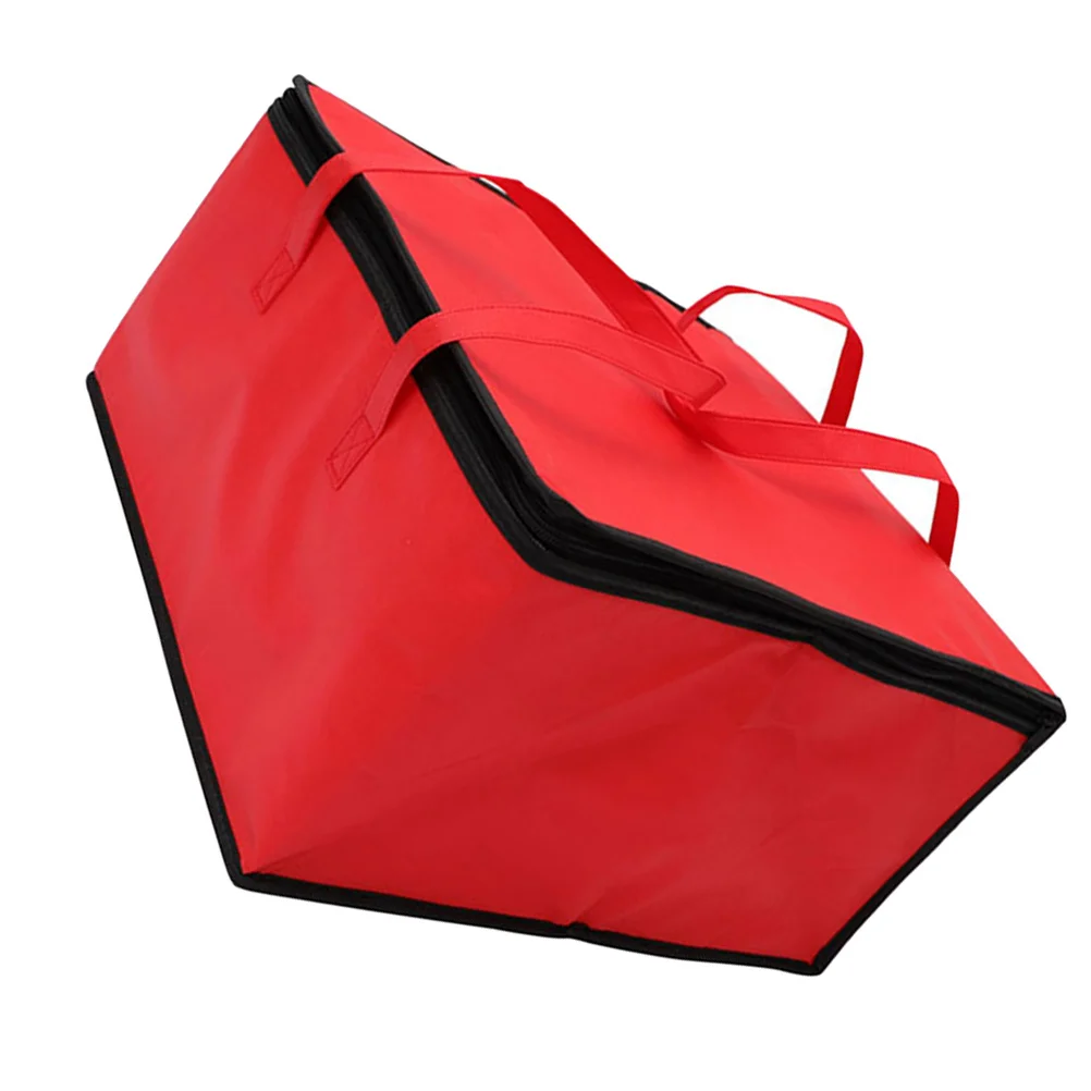 

Pizza Cooler Bag Insulated Food Carriers for Transport Insulation Red Aluminum Foil