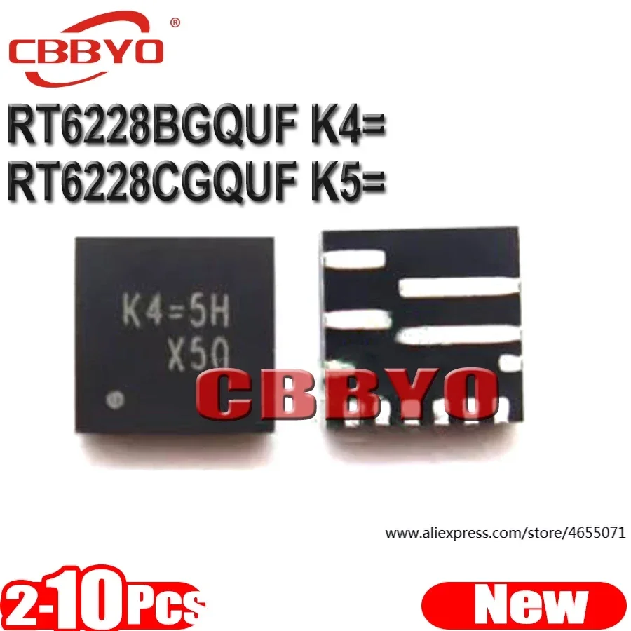 (2-10piece)100% New RT6228B RT6228BGQUF K4=5E K4= RT6228C RT6228CGQUF K5=5D K5= QFN-12 Chipset