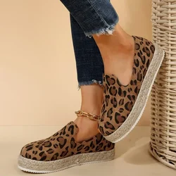 Leopard Women mocassini scarpe Flats Platform Sport Sneakers Casual Walking Running Shoes 2024 Summer Fashion New Female Zapatillas