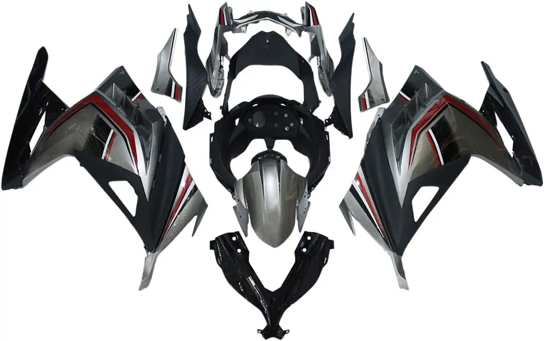 

ABS Black Silver Red Injection Fairings Kit for Kawasaki EX300R Ninja 300 2013-2017 2014 2015 2016 Motorcycle Fairings Bodywork
