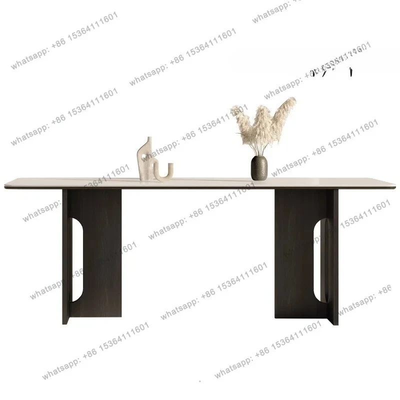 French medieval solid wood dining table living room 2024 new cream Japanese home