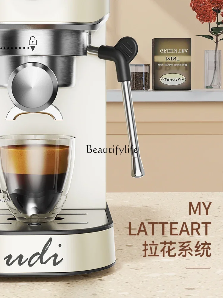 NN Mesin Kopi Rumah Tangga Kecil Mesin All-In-One Semi-otomatis Penuh Italia Mesin Komersial Terkonsentrasi Full Metal