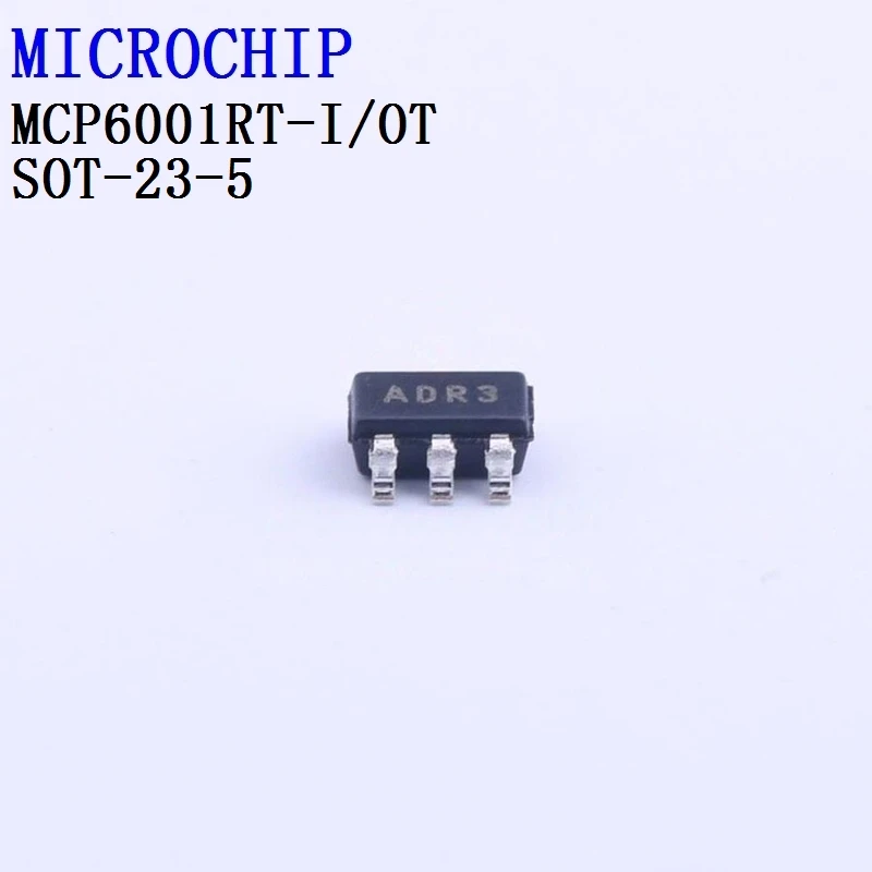 5PCS LMC7101BYM5-TR  MCP6001RT -I/OT MCP6001T-E/OT MCP6001T-I/LT MICROCHIP Operational Amplifier