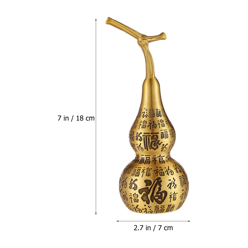 

Gourd Statue Housewarming Gift Decor Home Office Desk Ornament Chinese Wealth Luck Vintage Gourd Housewarming Gift