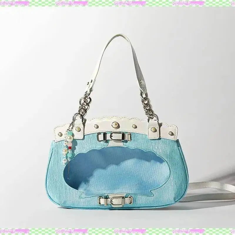 الحب والمساحة العميقة تأثيري رافاييل شفافة كبيرة الفم سستة الكرتون 30X20X6CM رسول حقيبة كتف