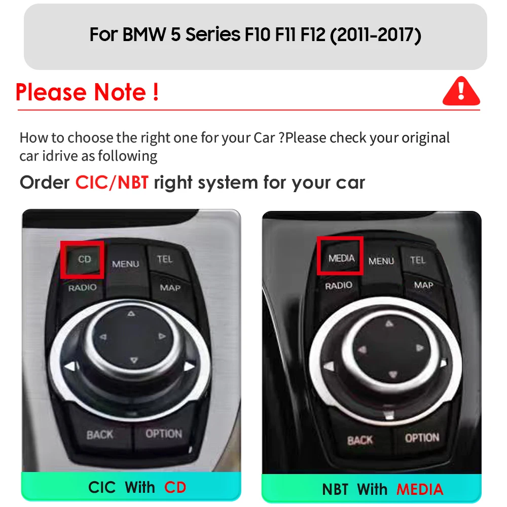 Carplay 4G 10.33 ''2din Android 13 Autoradio lettore Video multimediale per BMW serie 5 F10 F11 F12 CIC NBT GPS Navi Autoradio DSP