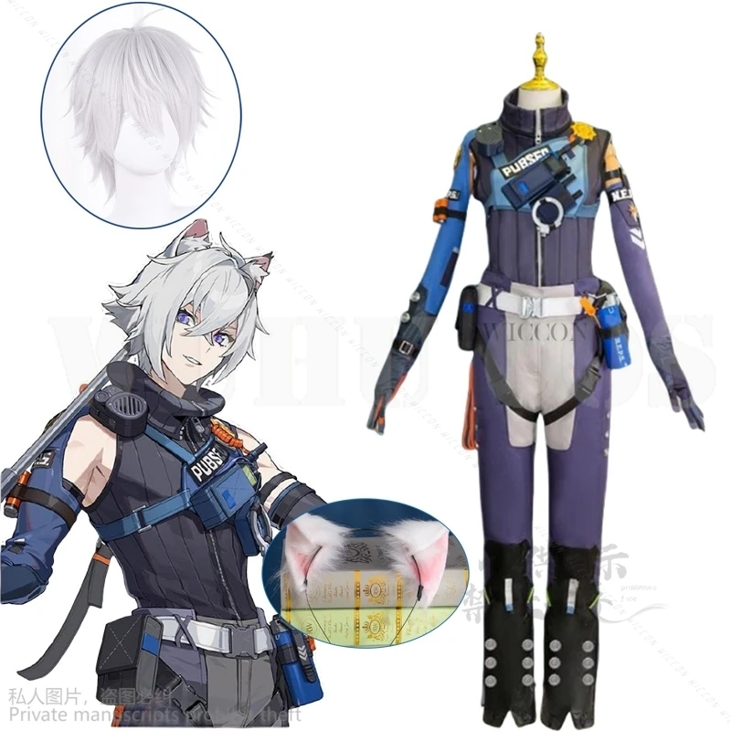 Anime Game Zenless Zone Zero Seth Lowell Cosplay New Costume Furry Earwear Party Uniform Hallowen Play Role Clothes Clothing