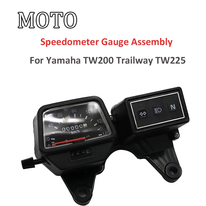 Motorcycle Front Speedometer Tachometer Instrument Gauge Assembly For Yamaha TW200 Trailway TW225