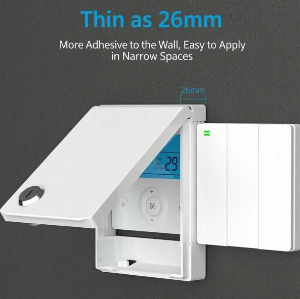 4pcs Lockable AC Switch Cover for 86 Type Air Conditioner Wall Mount Panels with Waterproof Dustproof Protection and Hinge