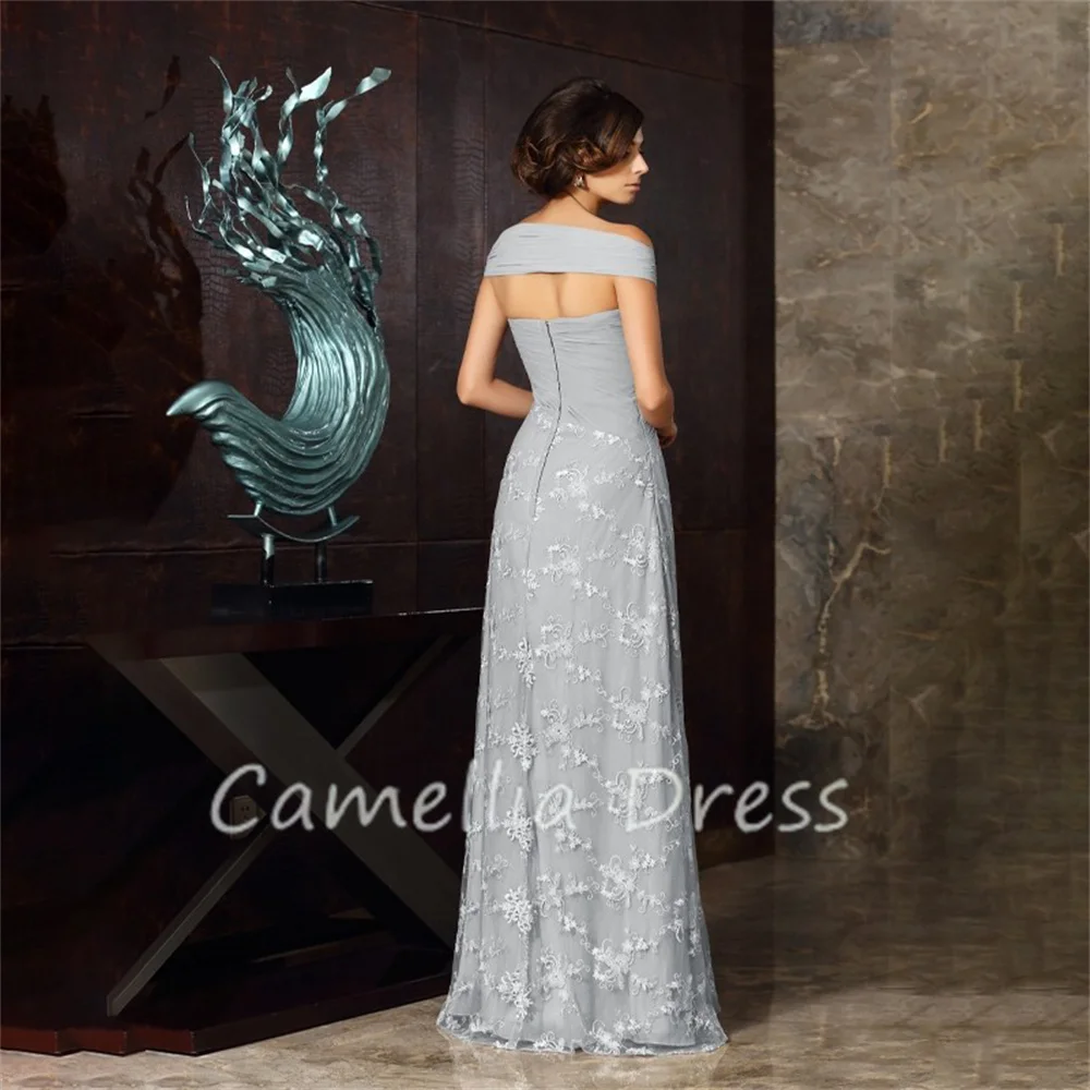 Princess Off-the-Shoulder Mother Of The Bride Dress A-Line Applique Sleeveless Formal Dresses Vestidos Mae Da Noiva Casamentos