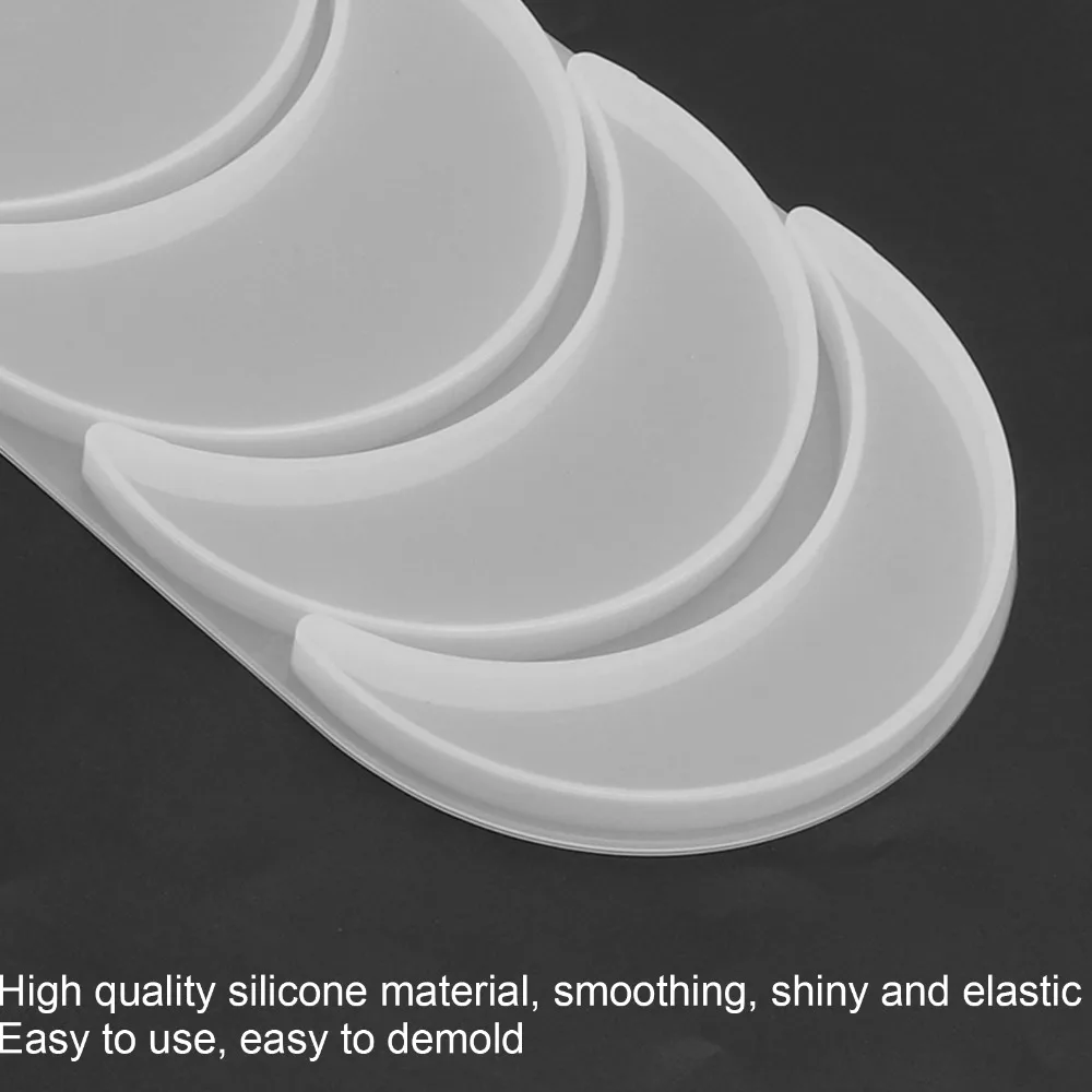 2pcs White Lunar Silicone Mould Silicone Aesthetic Resin Mould Easy Demoulding Celestial Resin Mould Hanging Ornaments