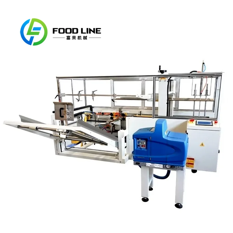 Automatic Box Sealing Case Folder Machine Flap Folding Carton Sealer with Hot Melt Glue With hot melt adhesive