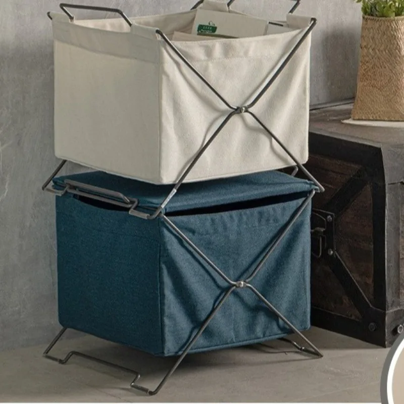 Foldable Storage Box Modern Large Multifunction Storage Boxes Luxury Movable Stackable Basket with Cover Outdoor Camping Boxes