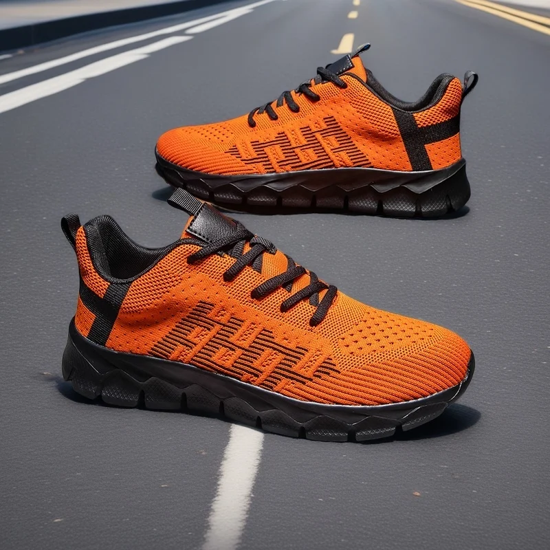 

YRZL Mens Sneakers Breathable Casual Shoes Outdoor Non-Slip Mesh Loafers Walking Lightweight Comfortable Male Tennis Shoes