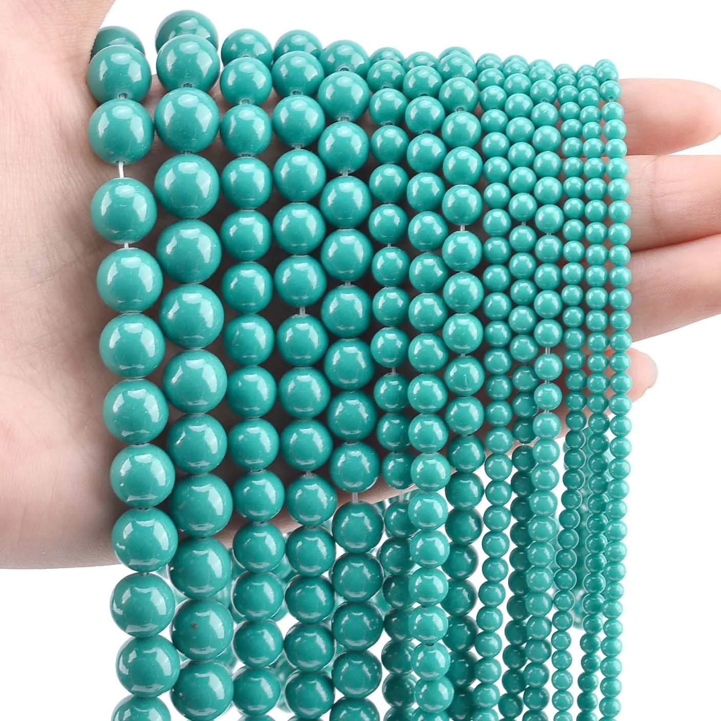 

10MM About76pcs Glass Color Round Beads Spacer Loose Beads For Jewelry Bracelets Necklace Handmade Making DIY Accessories