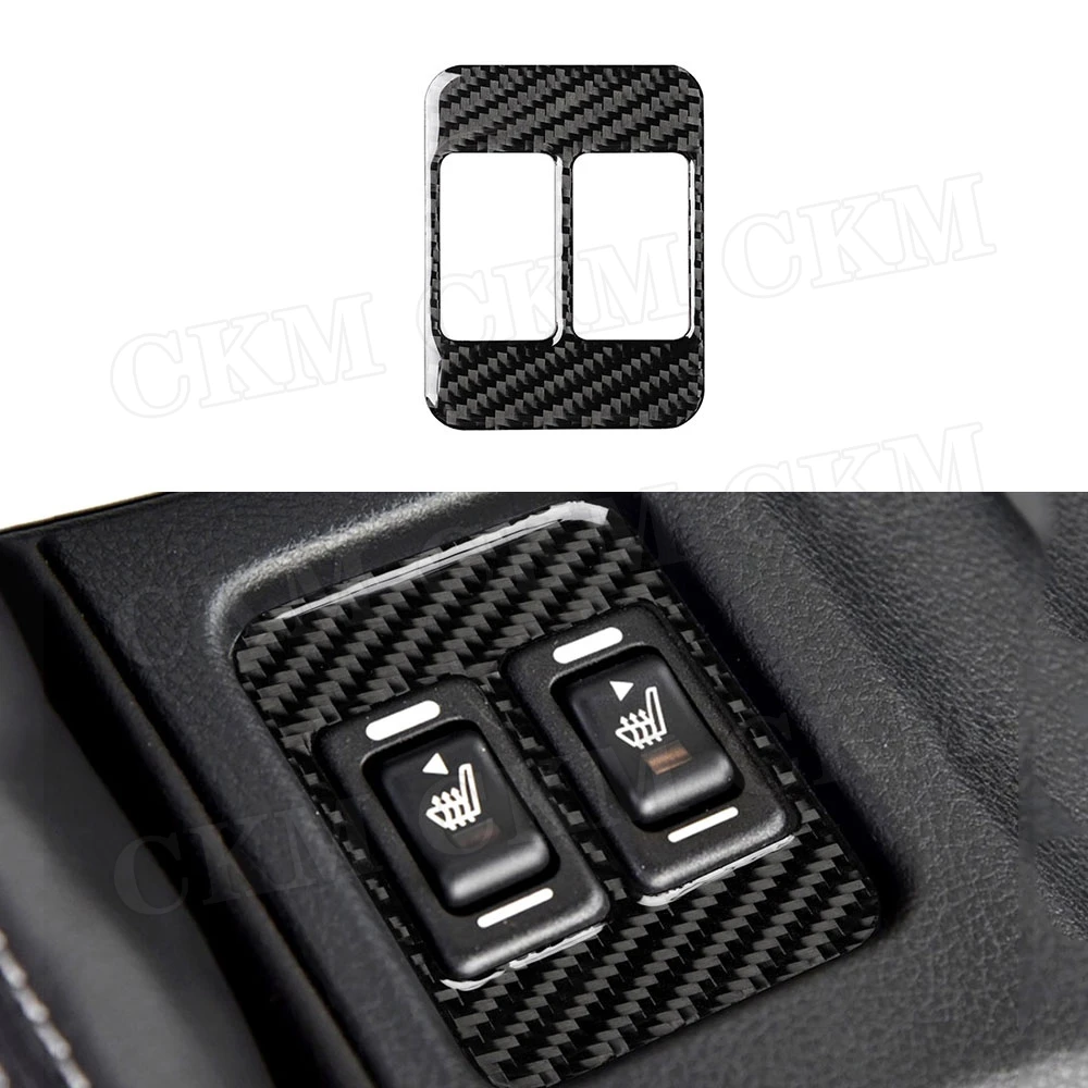 

Carbon Fiber Car Seat Heating Button Trim Frame Cover Sticker For Toyota GT86 FT86 ZN6 Subaru BRZ 2013-2019