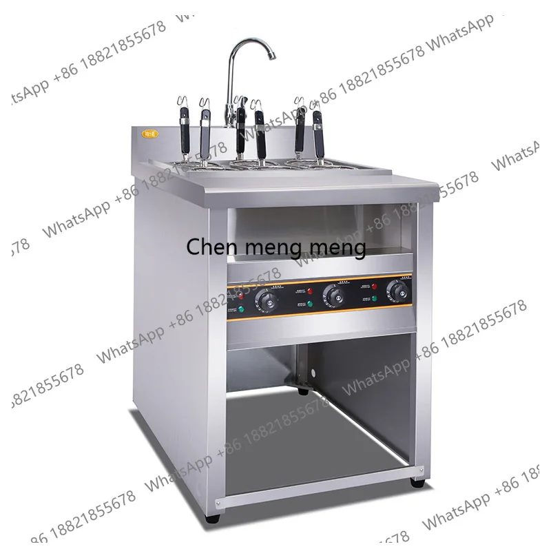 

Vertical six-head electric noodle cooking stove Commercial electric cooking pot Multifunctional flour cooking machine