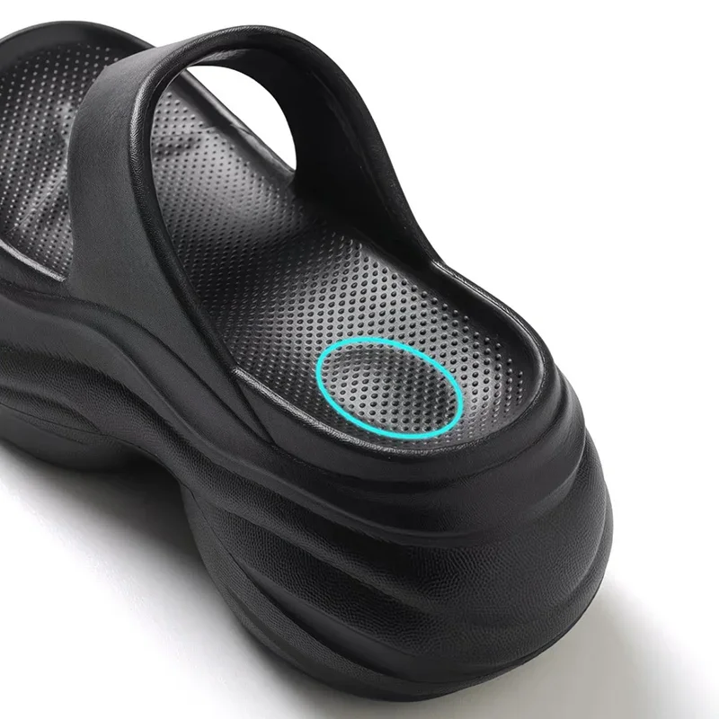 Bequeme Plateau-Flip-Flops mit dicker Sohle für Damen – Sommer 2026 Trend Zehensteg-Sandalen für Strandurlaub, höhenerhöhende Pantoletten – Detail 5