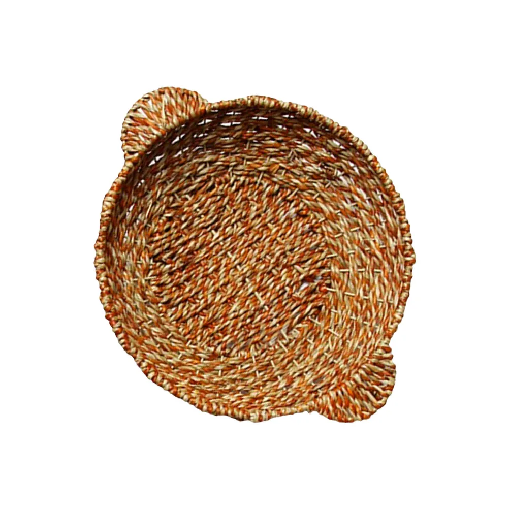 

Casserole Pot Holder Heat Insulation Table Mat Woven Desk Placemat Multipurpose Rattan Protective Straw Decor Easy Clean