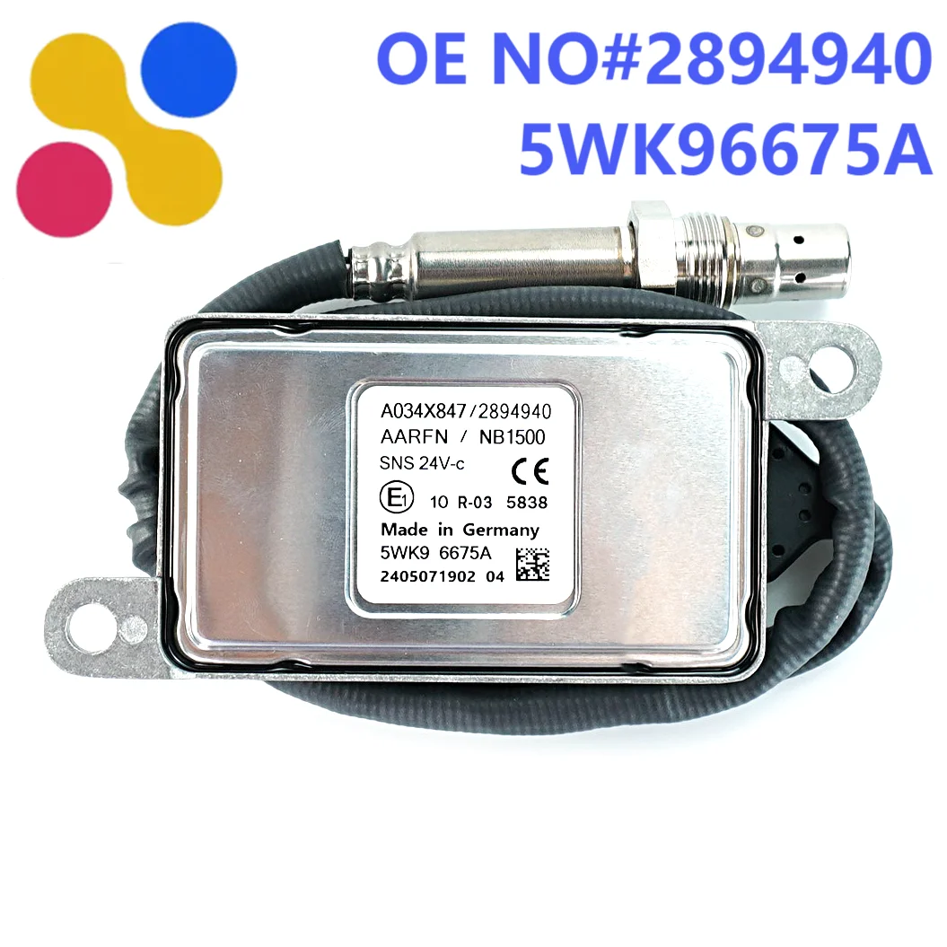 عالية الجودة NGK التحقيق 5WK96675A 2894940 A034X847 NOX الأوكسجين الاستشعار صنع في ألمانيا لشاحنة الكمون فولفو DAF XF 24 فولت اليورو 5