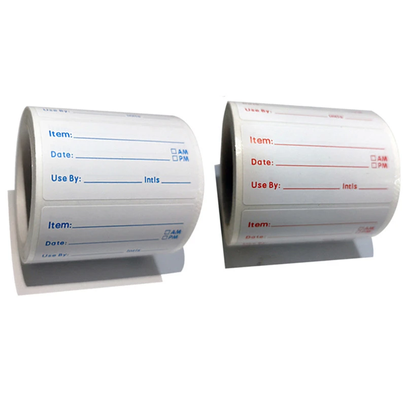 【M】500Pcs Kitchen Stickers for Refrigerator & Freezer Food Storage Labels Date Content Markers Easy-to-Apply Durable Labels